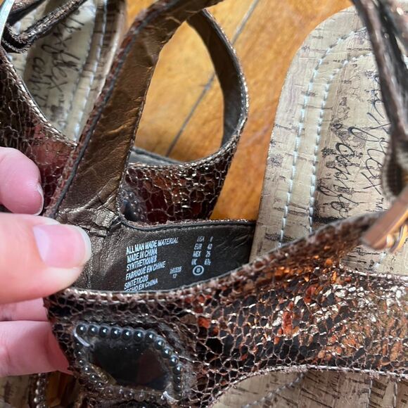 DexFlex Sandals Thongs Y2K Women's 8 Brown - Picture 5 of 8